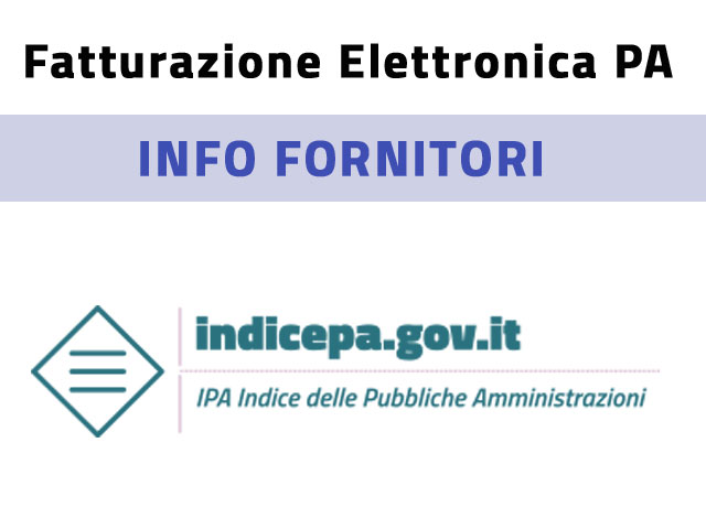 Fatturazione PA - Informazioni Fornitori 